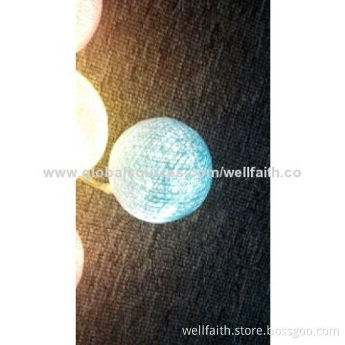 Holiday/Party Decorated LED Cotton Ball String Lights with Patio Decorated, 0.06W Rated Power
